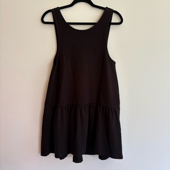 Free People Easy Street Pullover Mini Dress black XS NWT drop waist sleeveless - Picture 2 of 12